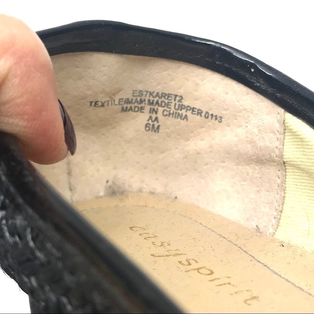 Easy Spirit black ballet flat textured -sz… - Picture 6 of 8